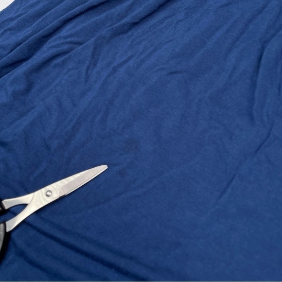 The Nines by Hatch Dress Blue Sleeveless Smocking Maternity Stretchy Comfy Baby - Picture 12 of 12